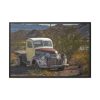 Truck in Ghost Town Framed Canvas