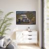 Truck in Ghost Town Framed Canvas