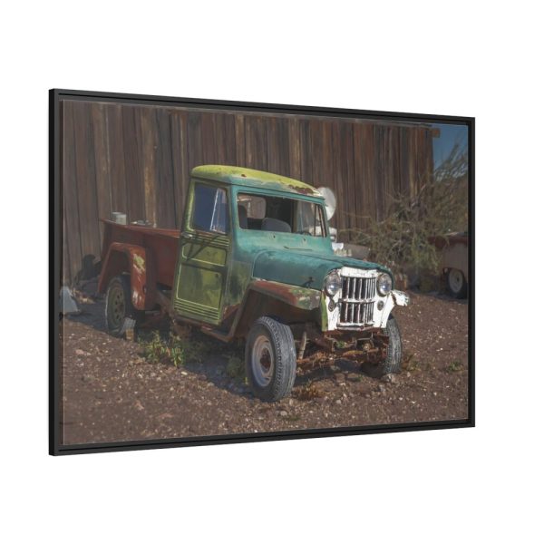 Abandoned Truck in Nevada Framed Canvas