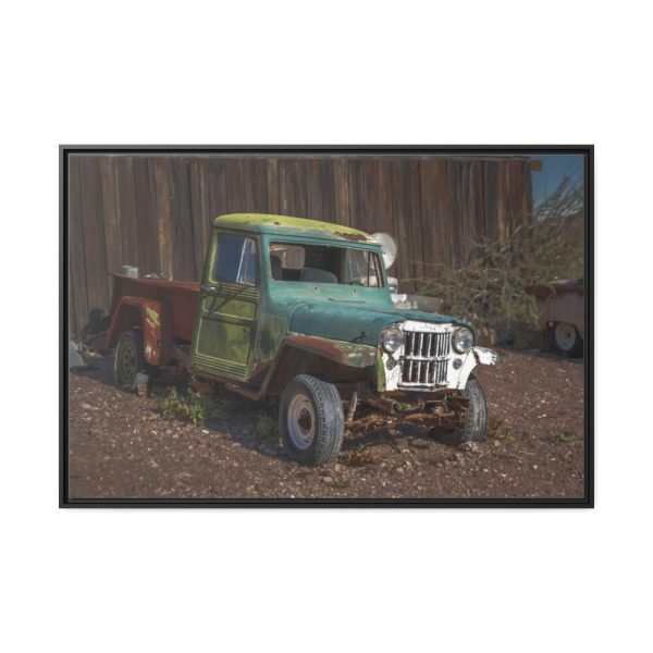 Abandoned Truck in Nevada Framed Canvas