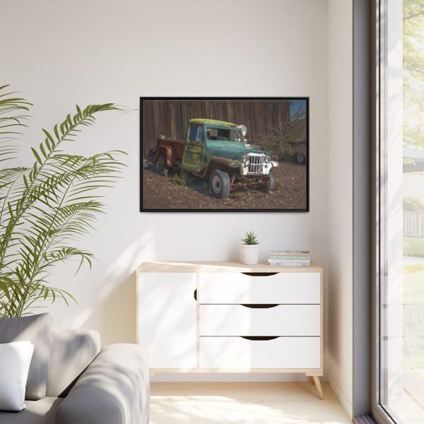 Abandoned Truck in Nevada Framed Canvas