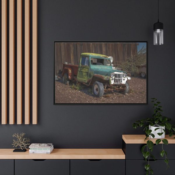 Abandoned Truck in Nevada Framed Canvas