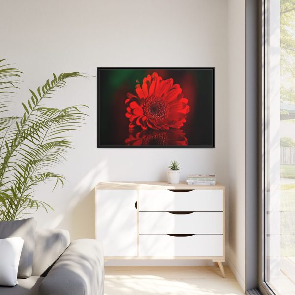88289-353.jpg Red Daisy Framed Canvas