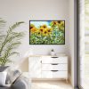 Bloom Sunflower Framed Canvas