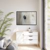 88289-423.jpg Half of a White Horse Face Framed Canvas