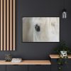 88289-424.jpg Half of a White Horse Face Framed Canvas
