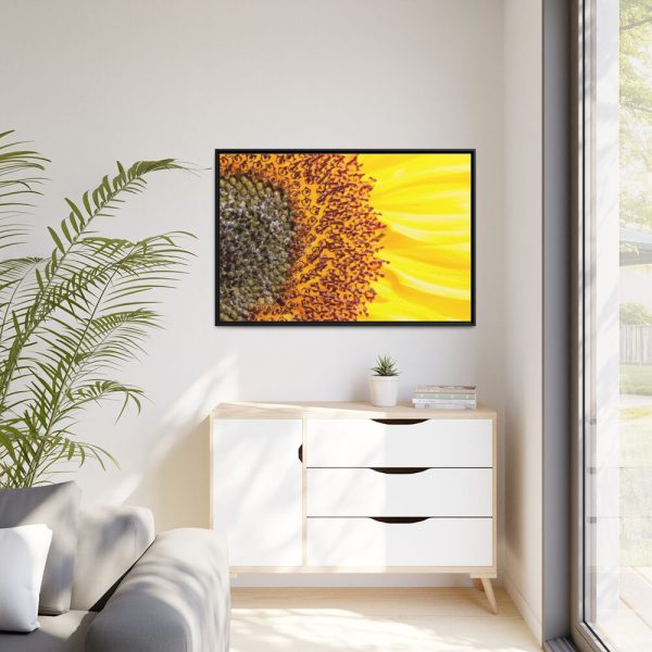88289-43.jpg Closeup Sunflower Framed Canvas