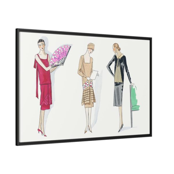 88289-44.jpg Three Dresses Framed Canvas