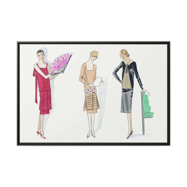 88289-45.jpg Three Dresses Framed Canvas