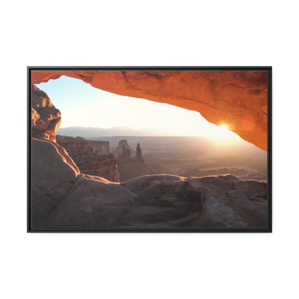 88289-451.jpg The Cave With Sunlight Framed Canvas
