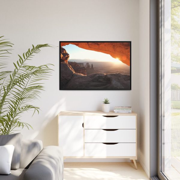 88289-453.jpg The Cave With Sunlight Framed Canvas