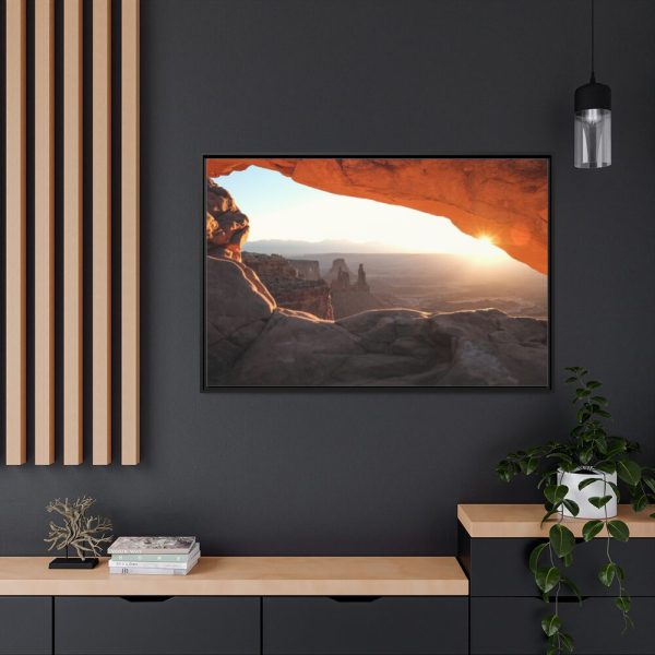 88289-454.jpg The Cave With Sunlight Framed Canvas