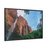 88289-470.jpg Sandstone Cliff with a Waterfall Framed Canvas