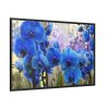 Blue Orchids Framed Canvas