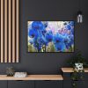 Blue Orchids Framed Canvas