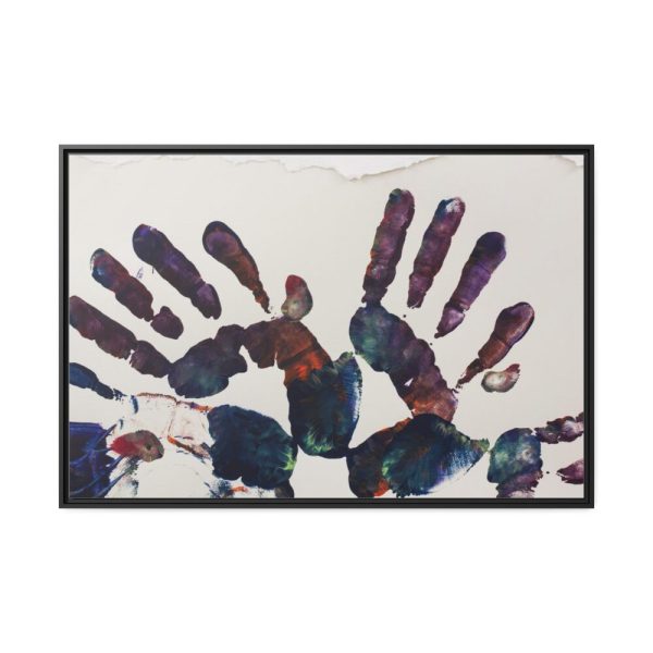 88289-5.jpg Handprint Framed Canvas