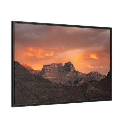 Sunset over Grand Canyon National Park at Hakatai Canyon Framed Canvas