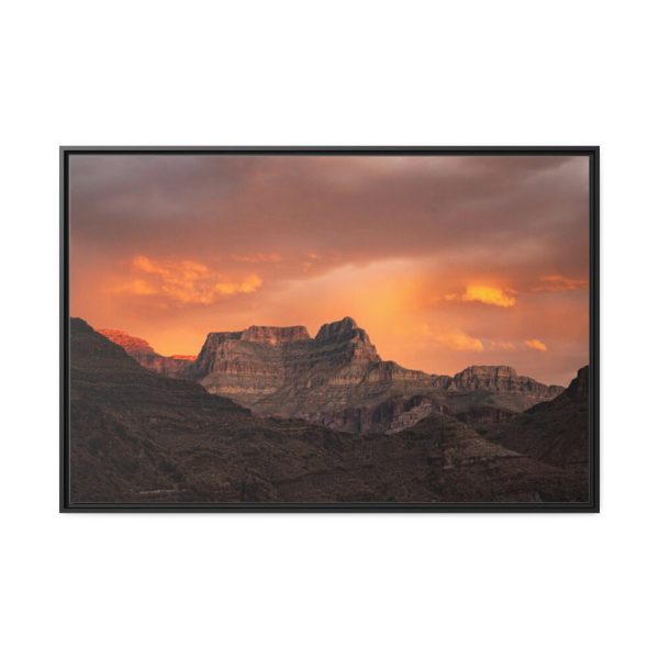 88289-506.jpg Sunset over Grand Canyon National Park at Hakatai Canyon Framed Canvas