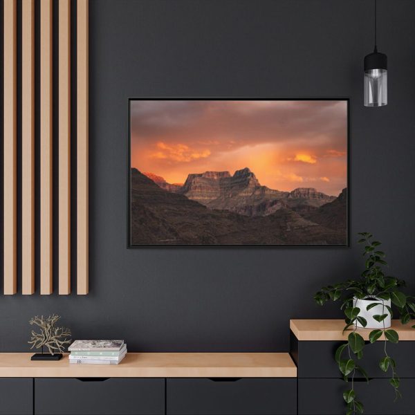 88289-509.jpg Sunset over Grand Canyon National Park at Hakatai Canyon Framed Canvas