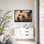 Brown Bear Snout Framed Canvas - Image 4