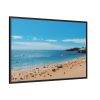 88289-565.jpg Crowded Beach with Tourists Framed Canvas