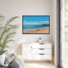 88289-568.jpg Crowded Beach with Tourists Framed Canvas