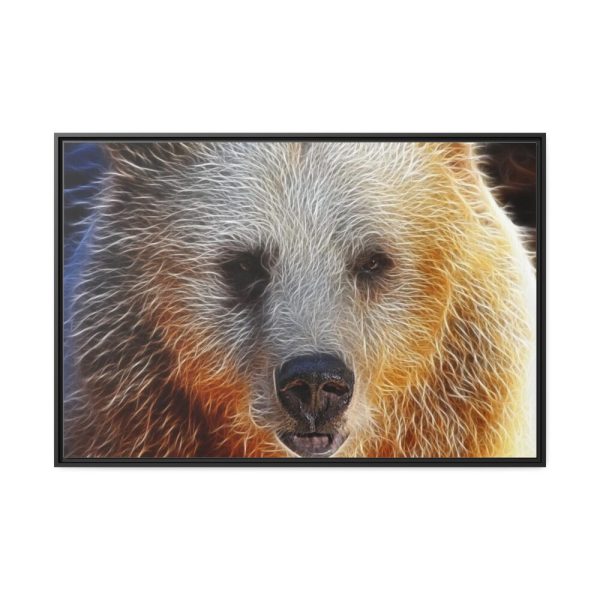 88289-571.jpg Syrian Bear Face Framed Canvas