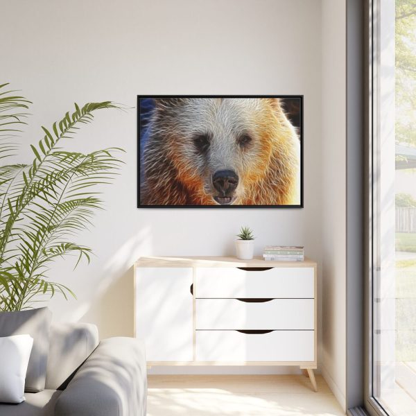 88289-573.jpg Syrian Bear Face Framed Canvas