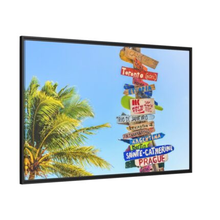Long Bay Beach Framed Canvas