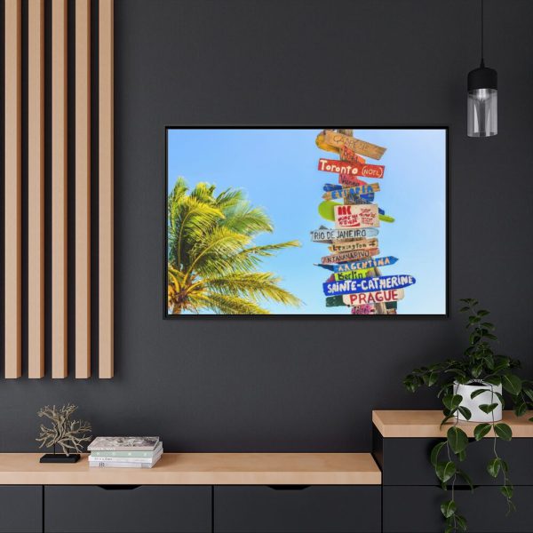 Long Bay Beach Framed Canvas