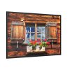 Window Wood Farmhouse Framed Canvas