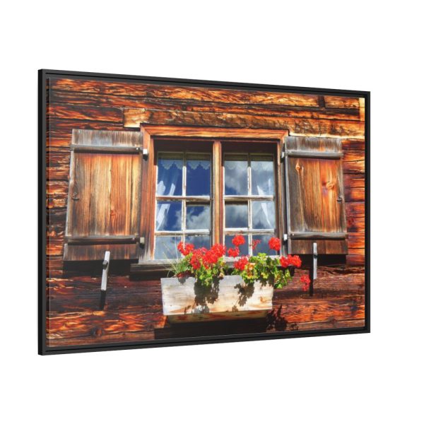 Window Wood Farmhouse Framed Canvas