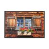 Window Wood Farmhouse Framed Canvas