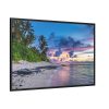 88289-610.jpg Tropical Beach Sunset Landscape Framed Canvas