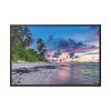 88289-611.jpg Tropical Beach Sunset Landscape Framed Canvas