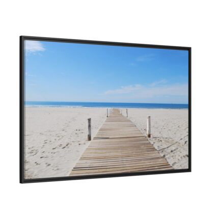 Boardwalk at Seaside Framed Canvas