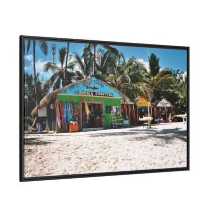 Tropical Dominican Republic Framed Canvas