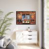 Window Wood Farmhouse Framed Canvas