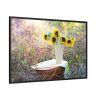 Sunflower in Vase Framed Canvas