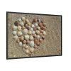 88289-645.jpg Heart Stones on Beach Framed Canvas