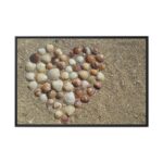 Heart Stones on Beach Framed Canvas - Image 2