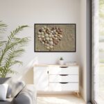 Heart Stones on Beach Framed Canvas - Image 4