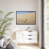 88289-653.jpg Heart Drawn on Sand at Beach Framed Canvas