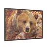 88289-660.jpg Fractal Bear Framed Canvas