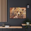 88289-664.jpg Fractal Bear Framed Canvas