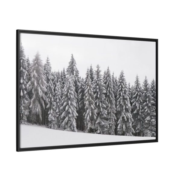 88289-685.jpg Snow Covered Trees in Forest Framed Canvas