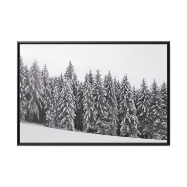88289-686.jpg Snow Covered Trees in Forest Framed Canvas