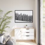 Snow Covered Trees in Forest Framed Canvas - Image 4