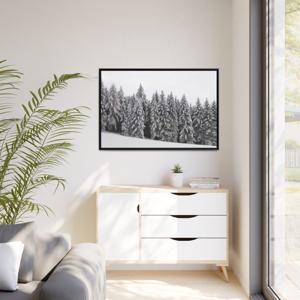 88289-688.jpg Snow Covered Trees in Forest Framed Canvas