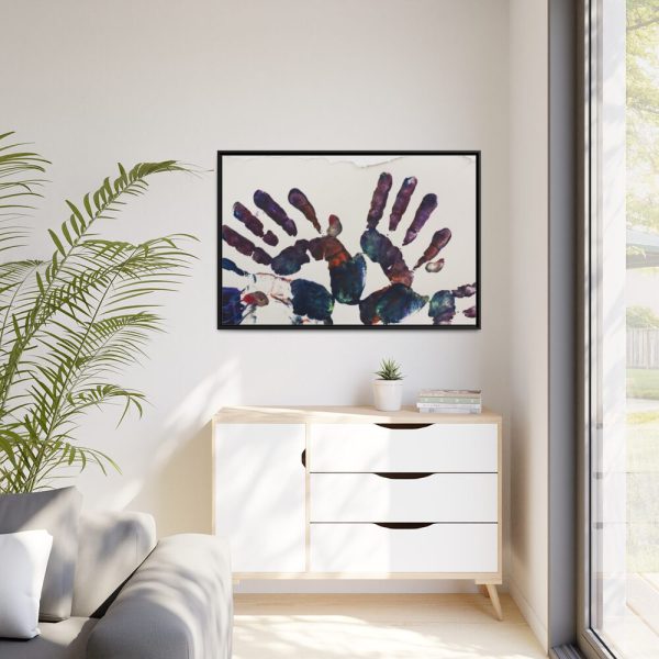 88289-7.jpg Handprint Framed Canvas